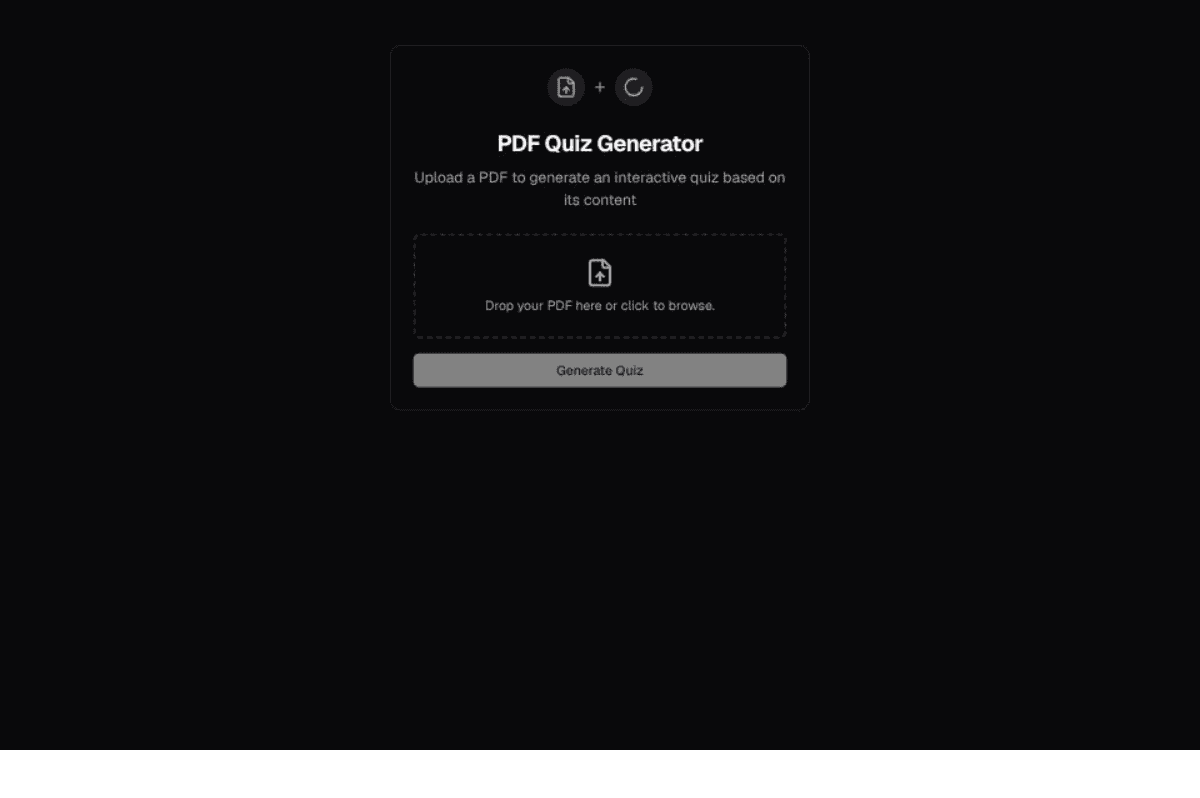 AI Quiz Generator and Checker